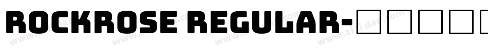 Rockrose Regular字体转换